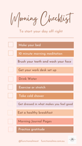Morning Checklist- Start Your Day with Intention