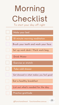 Morning Checklist- Start Your Day with Intention